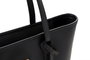 Vince Camuto Bolso Tote Negro Taormina - 100% Piel de Polivinilo Lujoso y Versátil